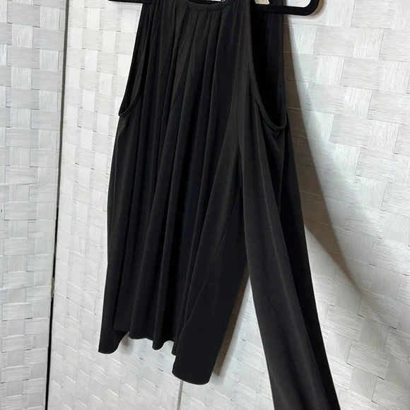 𝅺MICHAEL Kors Black Shoulder Out Blouse SZ L - Picture 3 of 6